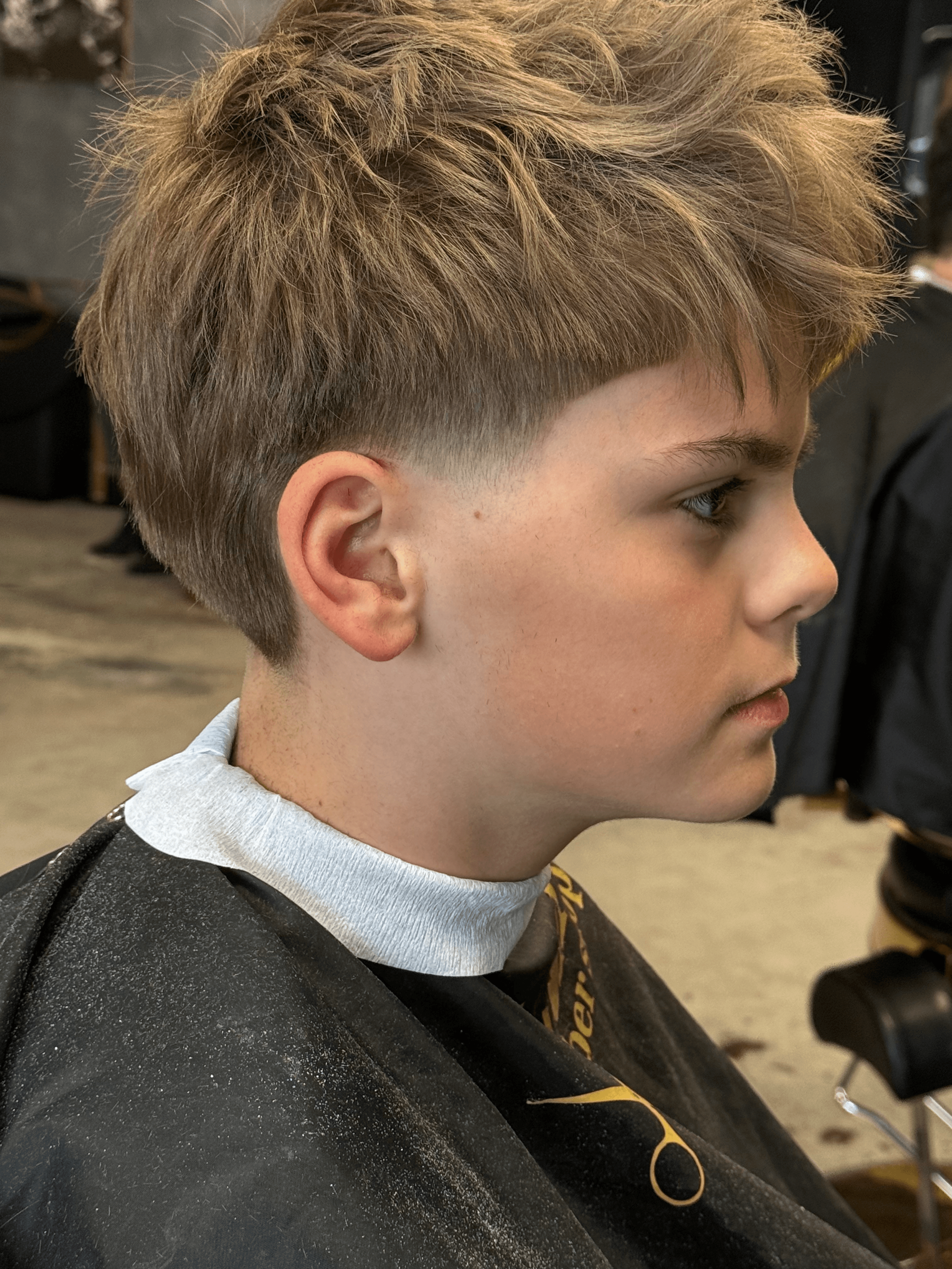 Kids fade with textured top